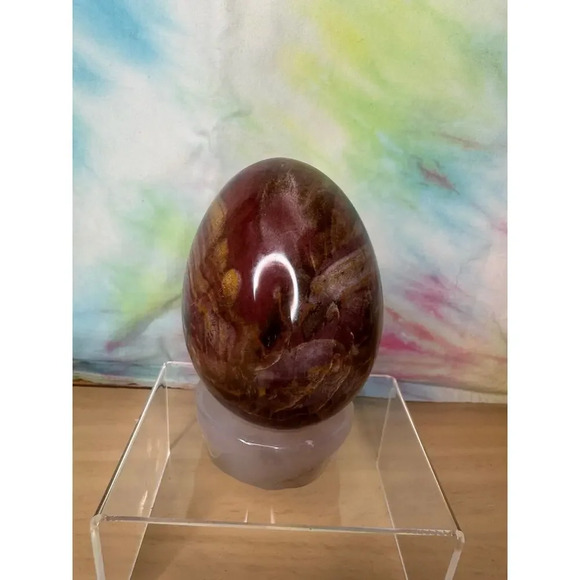 Petrified Wood Egg - Picture 1 of 4